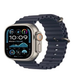 Apple Watch Ultra 2 (2024) 49mm Přírodní titan s námořnicky modrým oceánským řemínkem