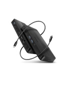 AXAGON HMC-U4, USB4 40Gbps dock, 3x USB-A, 2x USB-C, HDMI & DP 8K/30Hz, RJ-45, SD/mSD, audio, PD 100W, kabel USB-C 80cm