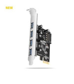 AXAGON PCEU-430RS, PCIe řadič, 4x USB 5Gbps port, SATA napájení, Renesas PD720201, SP