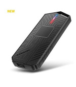 AXAGON EEM2-GAM, USB-C 10Gbps - NVMe & SATA SSD GAME M.2 box, bezšroubkový