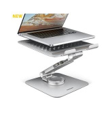 AXAGON STND-LR, hliníkový stojan pro notebooky 10" - 17" s nastavitelnou výškou, úhlem a 360° rotací