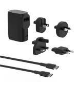 Belkin BOOST CHARGE™ Hybridní cestovní nabíječka do zásuvky 25W + PowerBanka 5000mAh, UK, EU, US, AU, černá