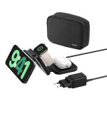 Belkin BOOST CHARGE™ PRO Qi2 3v1 Bezdrátová skládací cestovní podložka pro iPhone/Apple Watch/AirPods, černá