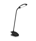 CONNECT IT CLIP stolní Led lampička s klipem, int. baterie, USB-C, ČERNÁ