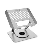 CONNECT IT Rotary otočný stojánek na notebook, STŘÍBRNÁ