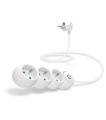 CONNECT IT prodlužovací kabel 230 V, 3 zásuvky, 1,5 m, s vypínačem (bílý)