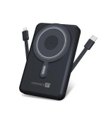 CONNECT IT 10000 mAh bezdrátová Powerbanka 1xUSB-C port/1xUSB-C + 1xLightning kabel VESMÍRNĚ ŠEDÁ