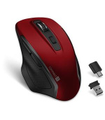 CONNECT IT Dual SmartSwitch bezdrátová myš, USB-A + C (+1x AA baterie zdarma), ČERVENÁ