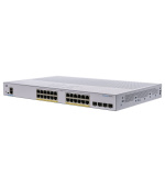 Cisco switch CBS250-24P-4X (24xGbE,4xSFP+,24xPoE+,195W,fanless) - REFRESH