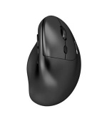 C-TECH myš VEM-12, vertikální, Dual mode, bezdrátová, BT5.0 + 2,4GHz, 3200DPI, černá