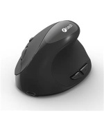 C-TECH myš VEM-17, vertikální, Dual mode, bezdrátová, BT5.0 + 2,4GHz, 1600DPI, černá