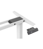DIGITUS elektricky výškově nastavitelný rám stolu, 90° tvar L, trojitý motor, 2stupňový, bílá