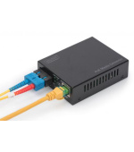 DIGITUS 10 Gigabit Ethernet Media Converter, SFP podporuje 1G, 2,5G, 5G a 10G, otevřený slot