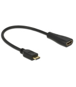 Delock Cable High Speed HDMI with Ethernet - mini C male > A female