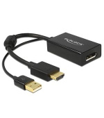 Delock adaptér HDMI-A samec > Displayport 1.2 samice černá