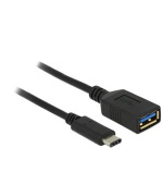 Delock adaptér SuperSpeed USB (USB 3.1, Gen 1) USB Type-C™ samec > USB Type A samice 15 cm  černý