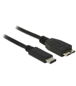 Delock kabel SuperSpeed USB 10 Gbps (USB 3.1, Gen 2) USB Type-C™ samec > USB type Micro-B samec 0.5 m černý