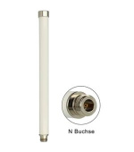 Delock WLAN anténa 802.11 ac/a/h/b/g/n N jack 6 ~ 8 dBi 280 mm všesměrová, bílá , venkovní