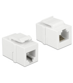 Delock Keystone Modul RJ12 samice > RJ12 samice Cat.3 bílý