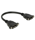 Delock kabel Displayport 1.1 samice montážní > Displayport samice montážní 25 cm