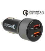Navilock Autonabíječka 2 x USB Type-A s Qualcomm® Quick Charge™ 3.0