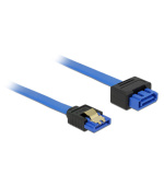 Delock Extension cable SATA 6 Gb/s receptacle straight > SATA plug straight 100 cm blue latchtype