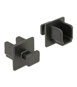 Delock Prachová záslepka pro USB 3.0 Type-B samice s uchopením 10 kusů černá