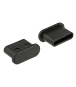 Delock Prachová záslepka pro USB Type-C™ samice bez uchopení 10 kusů černá