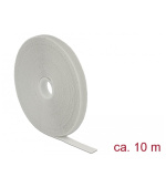 Delock Vázací pásky na suchý zip D 10 m x Š 13 mm oválné šedá