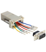 Delock Adapter Sub-D 9 Pin male > RJ45 female assembly kit