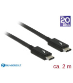 Delock Thunderbolt™ 3 (20 Gb/s) USB-C™ kabel samec > samec pasivní 2,0 m 3 A černý