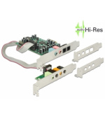 Delock PCI Express karta 7.1 zvuková karta 24 Bit / 192 kHz s TOSLINK vstup / výstup