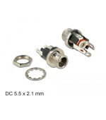 Delock Konektor DC 5,5 x 2,1 x 9,5 mm samice přepážka
