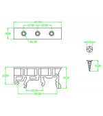 Delock Klip pro DIN lištu pro PCB 4 kusy