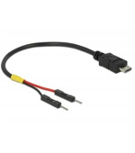 Delock USB napájecí kabel Micro-B na 2 x kolíkové konektory oddělené, napájecí, 10 cm