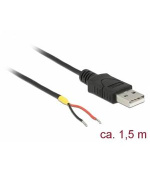 Delock Kabel USB 2.0 Typ-A samec > 2 x dráty bez konektoru 1,5 m Raspberry Pi