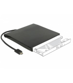 Delock Externí skříň pro 5.25” Slim disky SATA 12,7 mm na USB Type-C™ samec