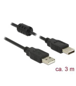 Delock Kabel USB 2.0 Typ-A samec > USB 2.0 Typ-A samec 3,0 m černý