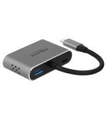 Delock Adaptér z USB Type-C™ na HDMI a VGA s portem rozhraní USB 3.0 a PD