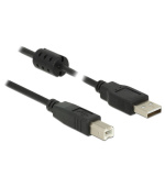 Delock Kabel USB 2.0 Typ-A samec > USB 2.0 Typ-B samec 3 m černý