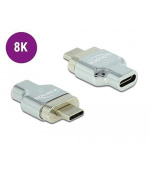 Delock Magnetický adaptér Thunderbolt™ 3 / USB Type-C™ (režim DP Alt), 8K 30 Hz ze zástrčkového na zásuvkový