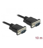 Delock Sériový kabel rozhraní RS-232 Sub-D9, ze zástrčkového na zástrčkový, délky 10 m