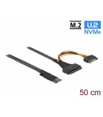 Delock Adaptér M.2 klíč M na U.2 SFF-8639 NVMe s kabelem délky 50 cm