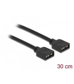 Delock Spojovací kabel RGB, 3 pinový, na 5 V LED RGB / ARGB osvětlení, délka 30 cm