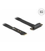Delock Adaptér M.2 klíč M na PCIe x4 NVMe, pravoúhlý, s kabelem délky 20 cm