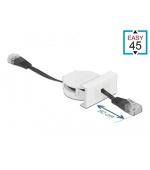 Delock Zatažitelný síťový kabel modulu Easy 45, RJ45, Cat.5e, černý