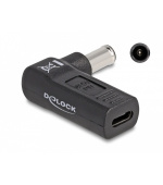 Delock Adaptér na kabel na nabíjení laptopu, ze zásuvky USB Type-C™ na zástrčku Sony 6,0 x 4,3 mm, úhlový 90°