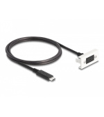 Delock Modul Easy 45 SuperSpeed USB 10 Gbps (USB 3.2 Gen 2) ze zásuvky USB Type-C™ na zástrčku USB Type-C™ s krátkým kab