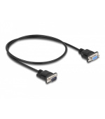 Delock Sériový kabel rozhraní RS-232 D-Sub9, ze zásuvkového na zásuvkový, délky 0,5 m, null modem