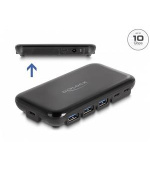 Delock 7 portový rozbočovač USB 3.2 Gen 2 se 4 porty USB Typu-A a 3 porty USB Type-C™